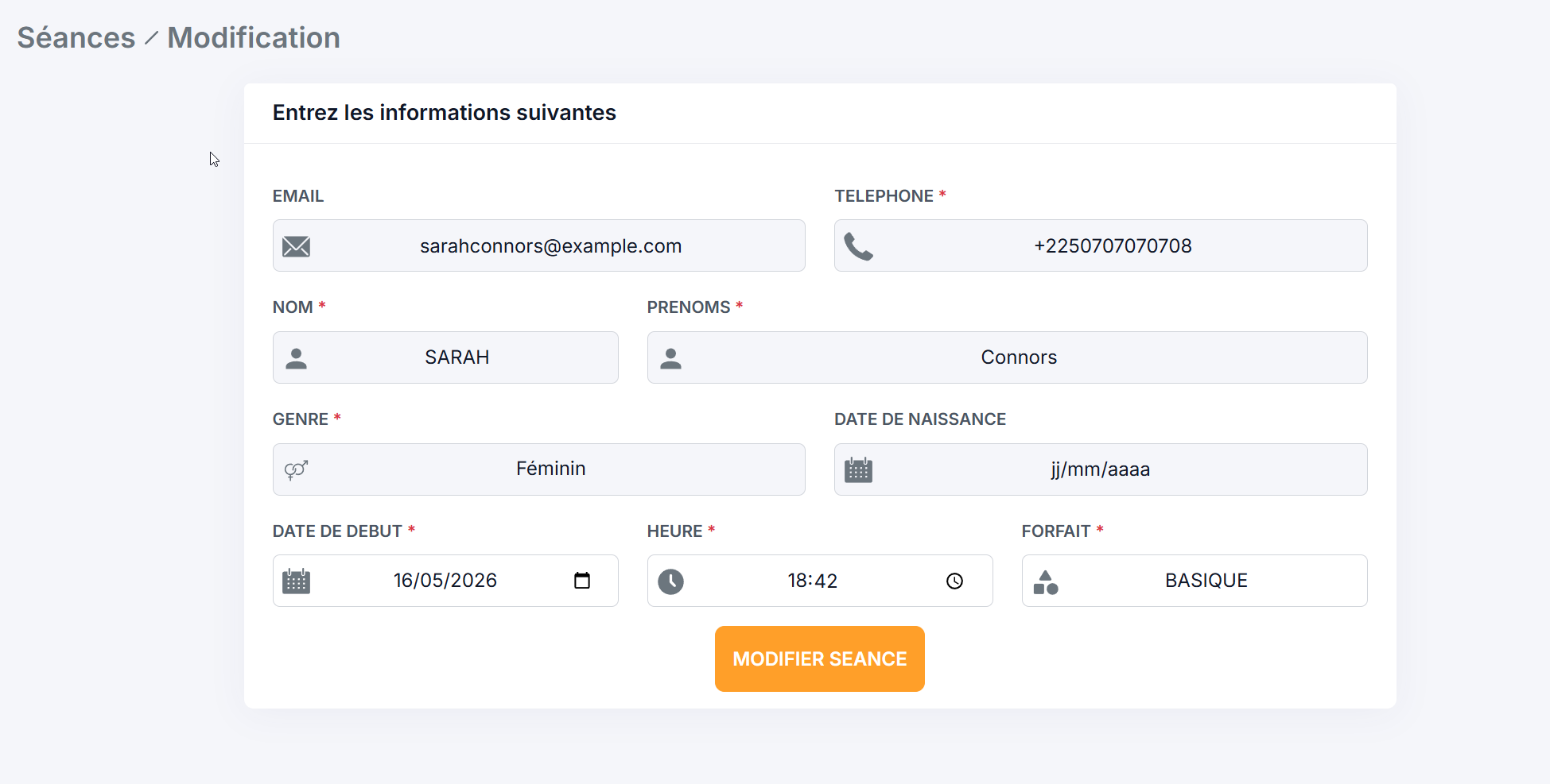 edit subscription form
