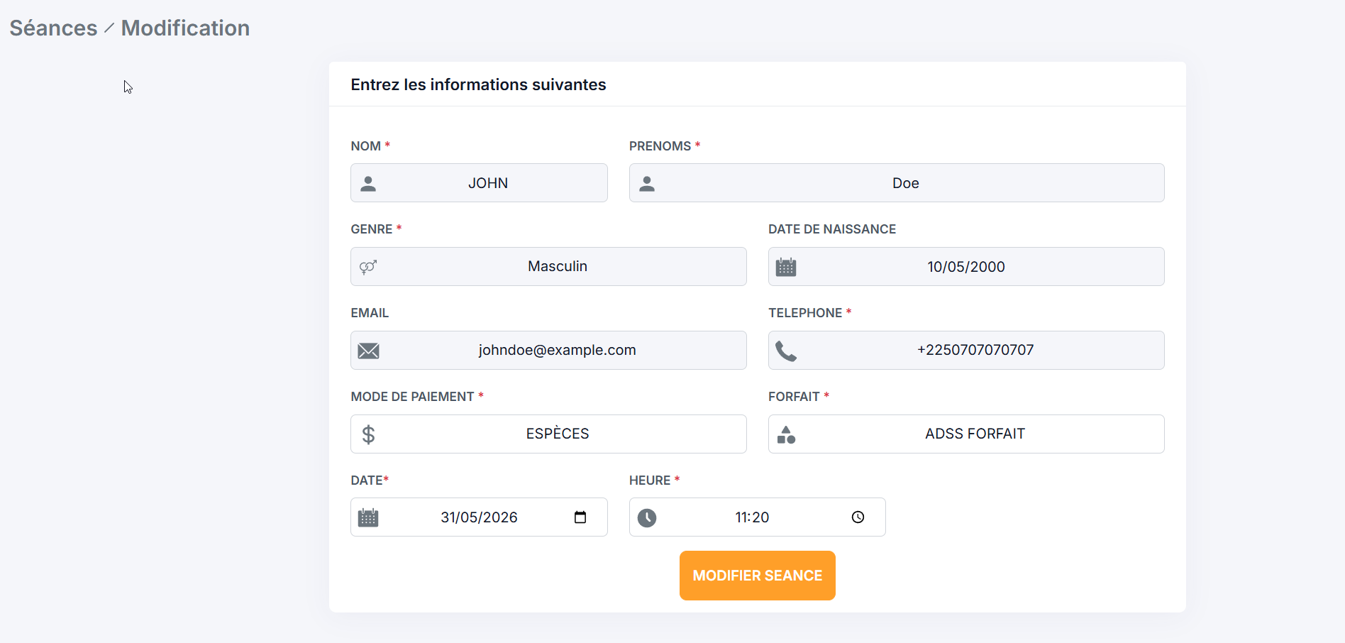 edit subscription form