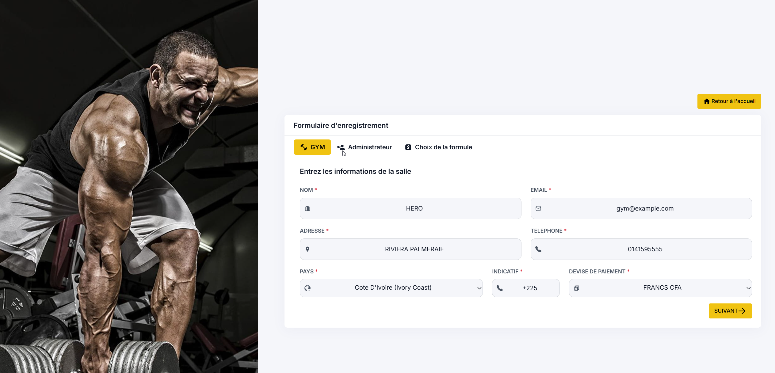 Gym-info